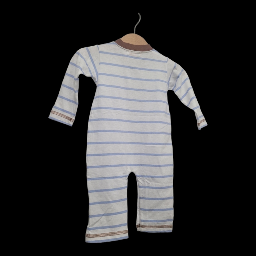 Baby Luigi Boy's Stripe Romper - Picture 2 of 12
